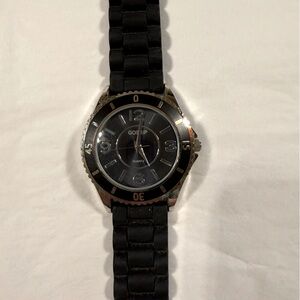 Gossip Black and Silver Women's Watch